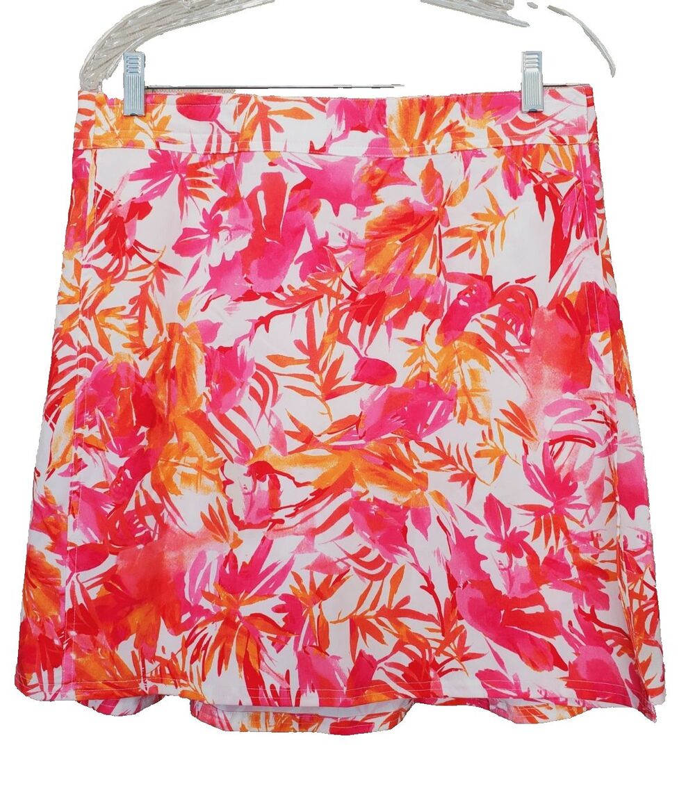 RipSkirt Hawaii Tropical Floral Hook & Loop True Wrap Skirt Size Medium